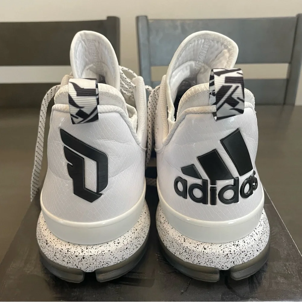 Adidas D Lillard 1 NYC All Star Black and White Men's Basketball Shoe Size 12 - Picture 7 of 10